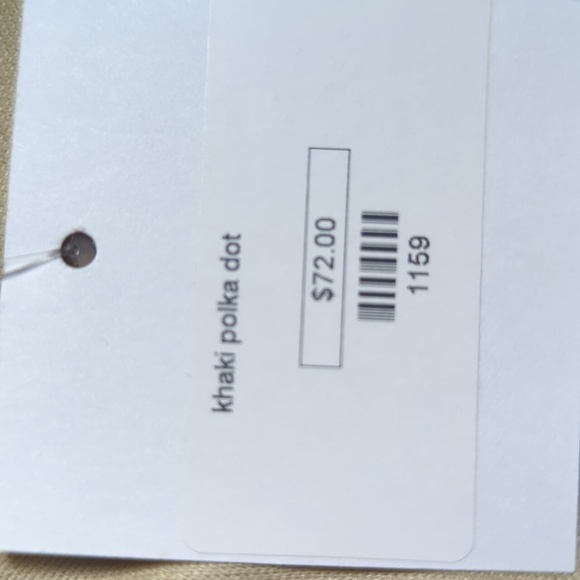 Mod Ref Beige Neutral Pleated Long Sleeve Chiffon Dress NWT Sz S - Picture 6 of 9